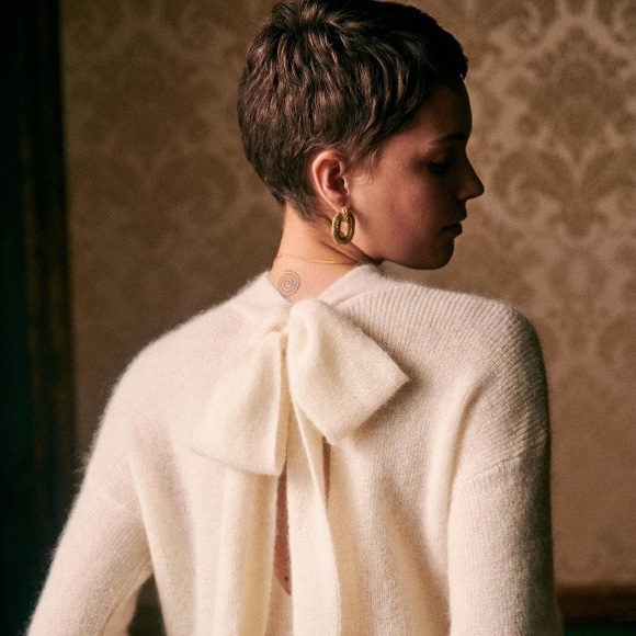 NWT Sézane Octavia sweater in Ecru XS - Picture 1 of 4
